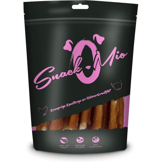 SnackOMio – Premium Hundesnack – Knusprige Kaustange an Hühnerbrustfilet, getreidefrei, 1er Pack (1 x 200g) SnackOMio – Premium Hundesnack – Knusprige Kaustange an Hühnerbrustfilet, getreidefrei, 1er Pack (1 x 200g)