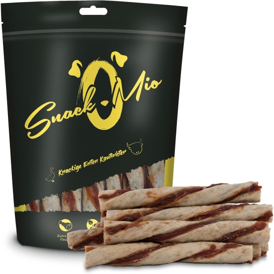 SnackOMio – Premium Hundesnack – Knusprige Kaustange an Hühnerbrustfilet, getreidefrei, 1er Pack (1 x 200g) SnackOMio – Premium Hundesnack – Knusprige Kaustange an Hühnerbrustfilet, getreidefrei, 1er Pack (1 x 200g)
