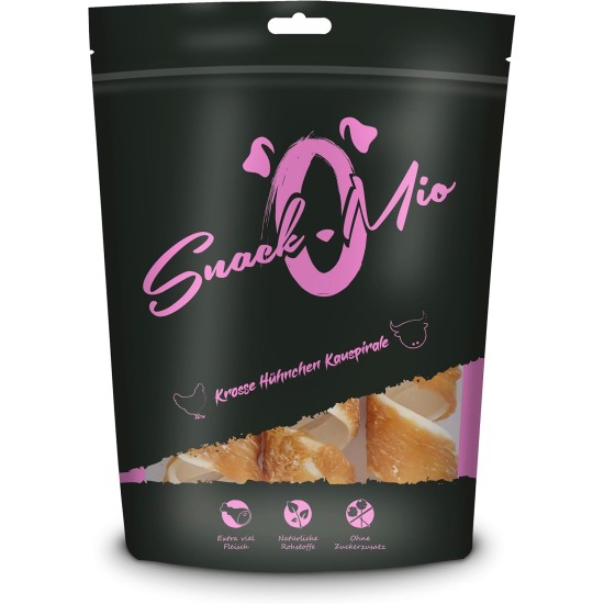 SnackOMio – Premium Hundesnack – Knusprige Kaustange an Hühnerbrustfilet, getreidefrei, 1er Pack (1 x 200g) SnackOMio – Premium Hundesnack – Knusprige Kaustange an Hühnerbrustfilet, getreidefrei, 1er Pack (1 x 200g)