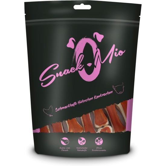 SnackOMio – Premium Hundesnack – Knusprige Kaustange an Hühnerbrustfilet, getreidefrei, 1er Pack (1 x 200g) SnackOMio – Premium Hundesnack – Knusprige Kaustange an Hühnerbrustfilet, getreidefrei, 1er Pack (1 x 200g)