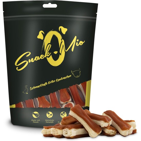 SnackOMio – Premium Hundesnack – Knusprige Kaustange an Hühnerbrustfilet, getreidefrei, 1er Pack (1 x 200g) SnackOMio – Premium Hundesnack – Knusprige Kaustange an Hühnerbrustfilet, getreidefrei, 1er Pack (1 x 200g)