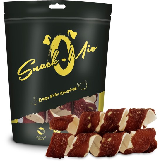 SnackOMio – Premium Hundesnack – Knusprige Kaustange an Hühnerbrustfilet, getreidefrei, 1er Pack (1 x 200g) SnackOMio – Premium Hundesnack – Knusprige Kaustange an Hühnerbrustfilet, getreidefrei, 1er Pack (1 x 200g)