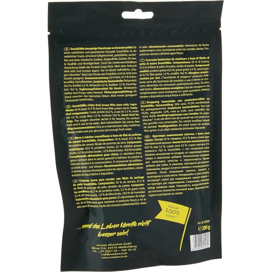 SnackOMio – Premium Hundesnack – Knusprige Kaustange an Hühnerbrustfilet, getreidefrei, 1er Pack (1 x 200g) SnackOMio – Premium Hundesnack – Knusprige Kaustange an Hühnerbrustfilet, getreidefrei, 1er Pack (1 x 200g)