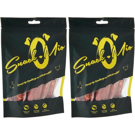 SnackOMio – Premium Hundesnack – Knusprige Kaustange an Hühnerbrustfilet, getreidefrei, 1er Pack (1 x 200g) SnackOMio – Premium Hundesnack – Knusprige Kaustange an Hühnerbrustfilet, getreidefrei, 1er Pack (1 x 200g)
