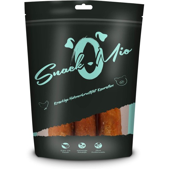 SnackOMio – Premium Hundesnack – Knusprige Kaustange an Hühnerbrustfilet, getreidefrei, 1er Pack (1 x 200g) SnackOMio – Premium Hundesnack – Knusprige Kaustange an Hühnerbrustfilet, getreidefrei, 1er Pack (1 x 200g)
