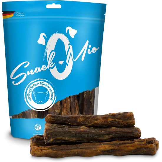 SnackOMio – Premium Hundesnack – vortreffliche Rinderlunge, getreidefrei, 1er Pack (1 x 500g) SnackOMio – Premium Hundesnack – vortreffliche Rinderlunge, getreidefrei, 1er Pack (1 x 500g)