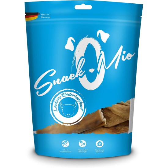 SnackOMio – Premium Hundesnack – vortreffliche Rinderlunge, getreidefrei, 1er Pack (1 x 500g) SnackOMio – Premium Hundesnack – vortreffliche Rinderlunge, getreidefrei, 1er Pack (1 x 500g)