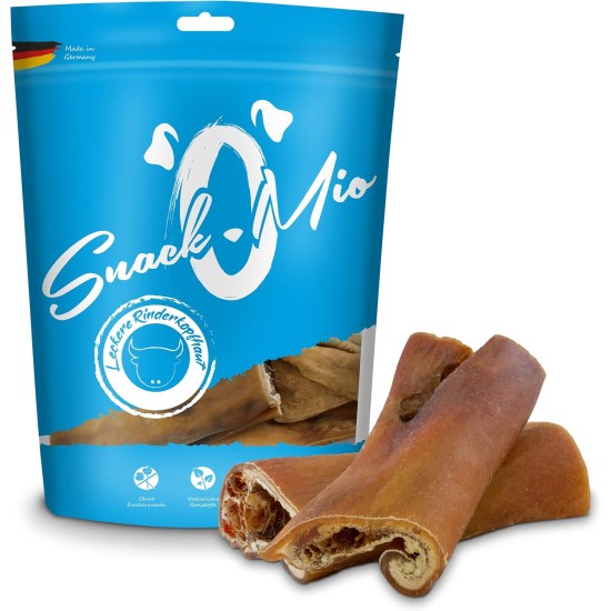 SnackOMio – Premium Hundesnack – vortreffliche Rinderlunge, getreidefrei, 1er Pack (1 x 500g) SnackOMio – Premium Hundesnack – vortreffliche Rinderlunge, getreidefrei, 1er Pack (1 x 500g)