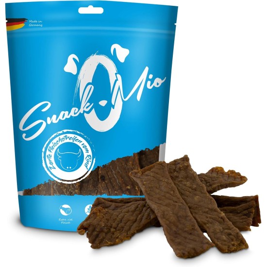 SnackOMio – Premium Hundesnack – vortreffliche Rinderlunge, getreidefrei, 1er Pack (1 x 500g) SnackOMio – Premium Hundesnack – vortreffliche Rinderlunge, getreidefrei, 1er Pack (1 x 500g)