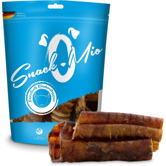 SnackOMio – Premium Hundesnack – vortreffliche Rinderlunge, getreidefrei, 1er Pack (1 x 500g) SnackOMio – Premium Hundesnack – vortreffliche Rinderlunge, getreidefrei, 1er Pack (1 x 500g)