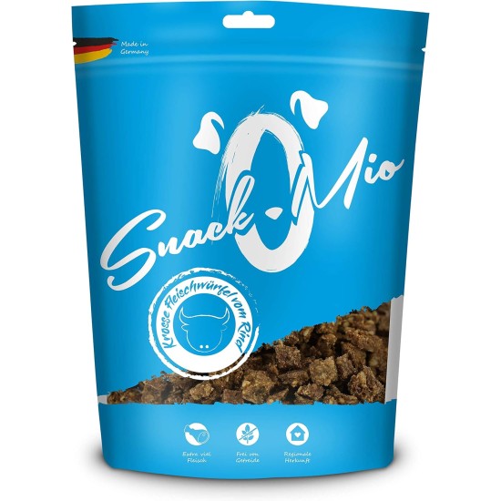 SnackOMio – Premium Hundesnack – vortreffliche Rinderlunge, getreidefrei, 1er Pack (1 x 500g) SnackOMio – Premium Hundesnack – vortreffliche Rinderlunge, getreidefrei, 1er Pack (1 x 500g)