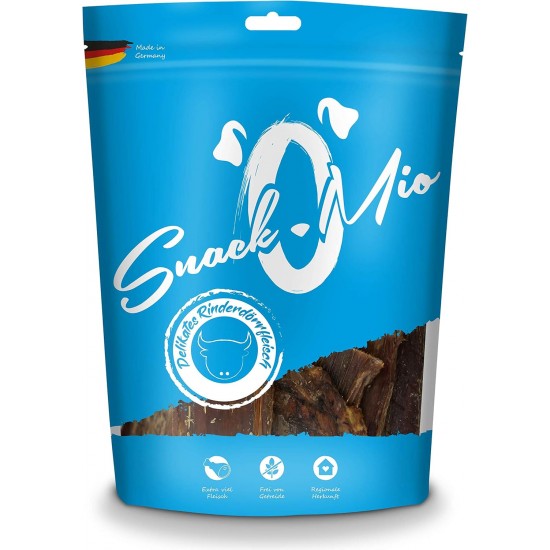 SnackOMio Premium Dog Snack, Excellent Beef Stews, Grain-Free, Pack of 1 (1 x 350 g) SnackOMio Premium Dog Snack, Excellent Beef Stews, Grain-Free, Pack of 1 (1 x 350 g)