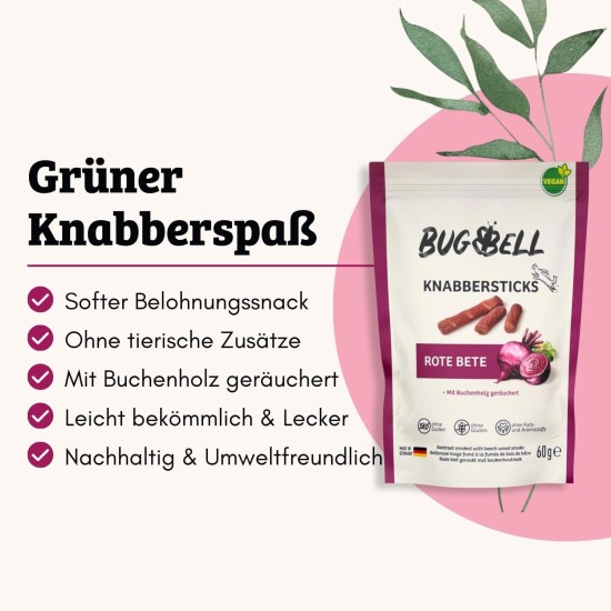 Softer Hundeleckerli mit Roter Bete 60g, Hundesnack, Dog Treats, Hypoallergen, Vegan, Ohne Zucker, mit Hochwertigen Rohstoffen Softer Hundeleckerli mit Roter Bete 60g, Hundesnack, Dog Treats, Hypoallergen, Vegan, Ohne Zucker, mit Hochwertigen Rohstoffen