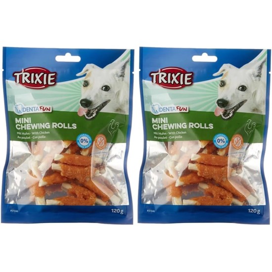 Trixie Denta Fun Chicken Chewing Rolls, 31378 , 12 cm, 30 Pieces, 240 g Trixie Denta Fun Chicken Chewing Rolls, 31378 , 12 cm, 30 Pieces, 240 g