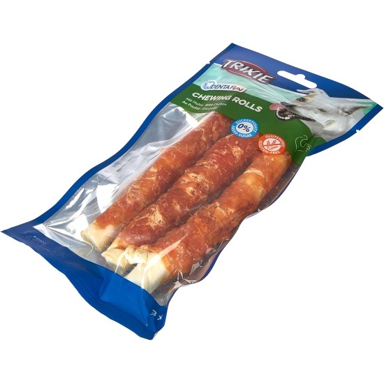 Trixie Denta Fun Chicken Chewing Rolls, 31378 , 12 cm, 30 Pieces, 240 g Trixie Denta Fun Chicken Chewing Rolls, 31378 , 12 cm, 30 Pieces, 240 g