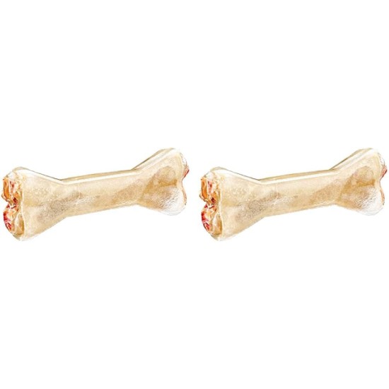 Trixie Two Chewing Bones with Salami Taste for Dogs, 70 g, Pack of 10, Total of 20 Bones Trixie Two Chewing Bones with Salami Taste for Dogs, 70 g, Pack of 10, Total of 20 Bones