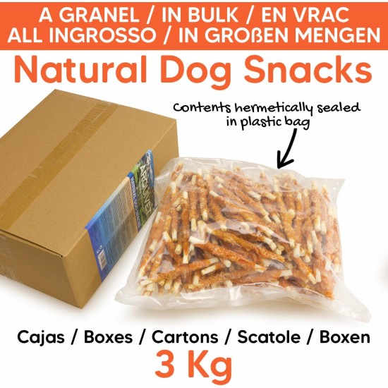 Twist Rolled Chicken 13cm (Bulk - 3kg) - Natural Snacks for Dogs Twist Rolled Chicken 13cm (Bulk - 3kg) - Natural Snacks for Dogs