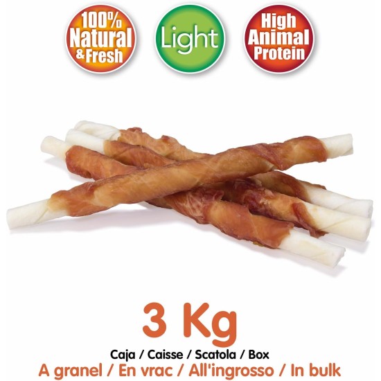 Twist Rolled Duck 13cm (Bulk Pack - 3kg) - Natural Snacks for Dogs Twist Rolled Duck 13cm (Bulk Pack - 3kg) - Natural Snacks for Dogs