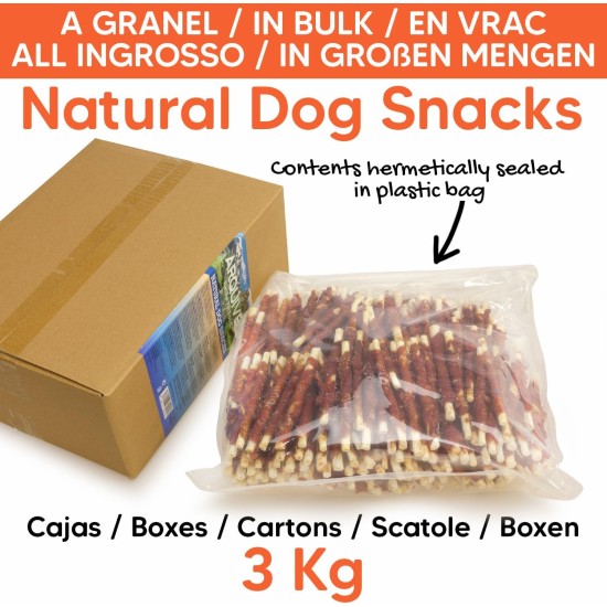 Twist Rolled Duck 13cm (Bulk Pack - 3kg) - Natural Snacks for Dogs Twist Rolled Duck 13cm (Bulk Pack - 3kg) - Natural Snacks for Dogs