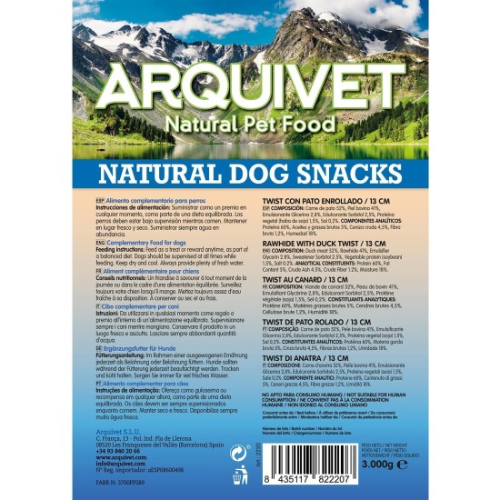 Twist Rolled Duck 13cm (Bulk Pack - 3kg) - Natural Snacks for Dogs Twist Rolled Duck 13cm (Bulk Pack - 3kg) - Natural Snacks for Dogs