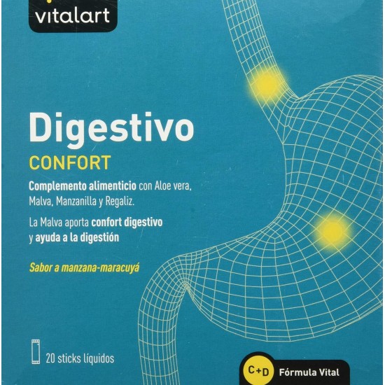 VITALART DIGESTIVO Comfort 20 Sticks, Black, Normal VITALART DIGESTIVO Comfort 20 Sticks, Black, Normal
