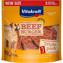 Vitakraft Beef Burger, Dog Treats, for in Between and on the Go, No Added Sugar (1 x 27 g) Vitakraft Beef Burger, Dog Treats, for in Between and on the Go, No Added Sugar (1 x 27 g)