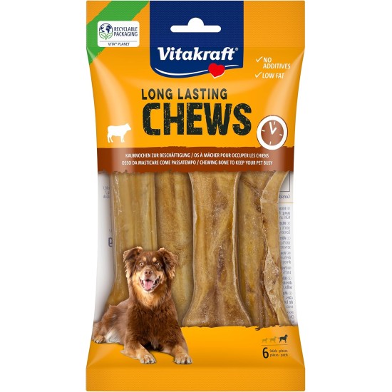 Vitakraft Long Lasting Chews Dog Chew Bone, Chew Knot Made of Cowhide for Intensive Activity (5 x 360 g) Vitakraft Long Lasting Chews Dog Chew Bone, Chew Knot Made of Cowhide for Intensive Activity (5 x 360 g)