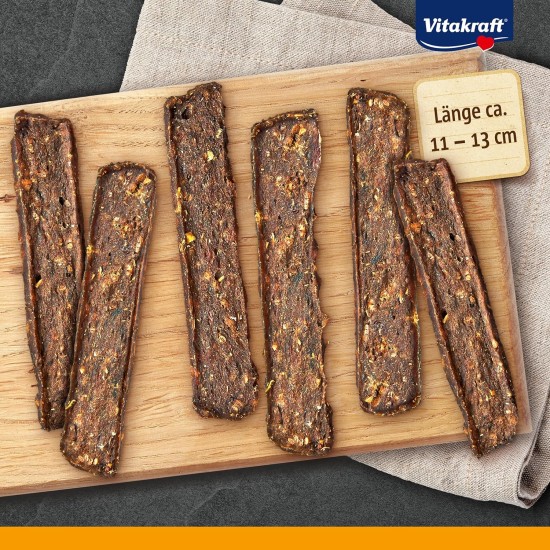 Vitakraft Pure Beef Strips, Hundeleckerli, Pansenstreifen vom Rind, Hunde Trainingsleckerli, ohne Zusatz von Zucker (1x 80g) Vitakraft Pure Beef Strips, Hundeleckerli, Pansenstreifen vom Rind, Hunde Trainingsleckerli, ohne Zusatz von Zucker (1x 80g)