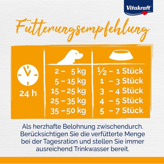 Vitakraft Pure Duck XXL Filet, Hundeleckerli, Entenbrustfiletstreifen, Hunde Trainingsleckerli, ohne Zusatz von Zucker (6x 250g) Vitakraft Pure Duck XXL Filet, Hundeleckerli, Entenbrustfiletstreifen, Hunde Trainingsleckerli, ohne Zusatz von Zucker (6x 250g)