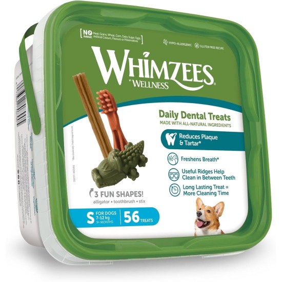 WHIMZEES By Wellness Gemischte Vielfaltsbox, Kaustangen für mittelgroße Hunde zur Zahnpflege, Größe M, 28 Stück, ohne Zuckerzusatz, getreidefrei, natürlich, fettarm WHIMZEES By Wellness Gemischte Vielfaltsbox, Kaustangen für mittelgroße Hunde zur Zahnpflege, Größe M, 28 Stück, ohne Zuckerzusatz, getreidefrei, natürlich, fettarm