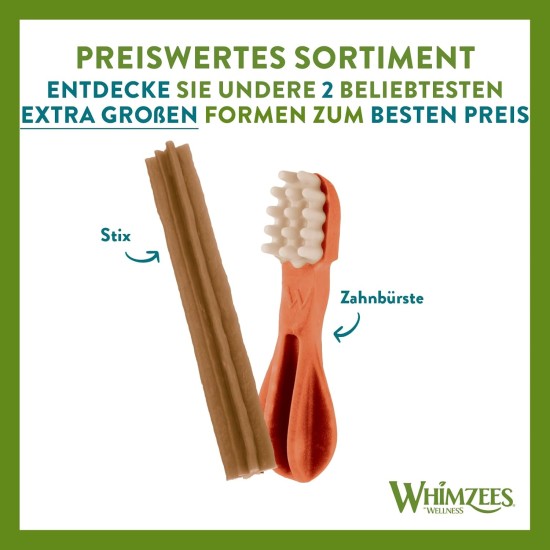 WHIMZEES By Wellness Gemischte Vielfaltsbox, Kaustangen für mittelgroße Hunde zur Zahnpflege, Größe M, 28 Stück, ohne Zuckerzusatz, getreidefrei, natürlich, fettarm WHIMZEES By Wellness Gemischte Vielfaltsbox, Kaustangen für mittelgroße Hunde zur Zahnpflege, Größe M, 28 Stück, ohne Zuckerzusatz, getreidefrei, natürlich, fettarm