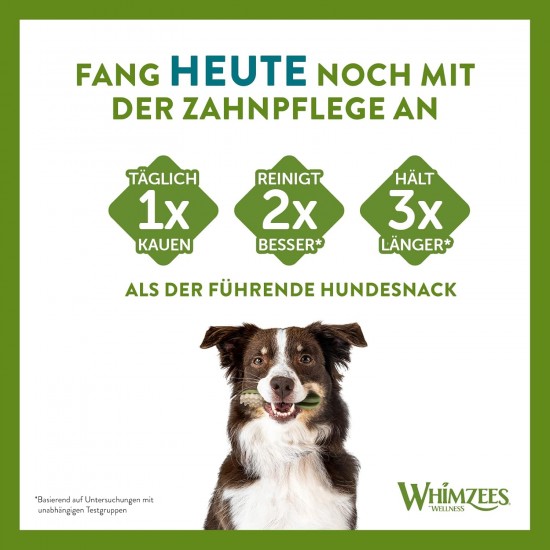 WHIMZEES By Wellness Mixed Variety Box Chew Sticks for Medium Dogs for Dental Care, Medium, Pack of 28, No Added Sugar, Grain-Free, Natural, Low Fat WHIMZEES By Wellness Mixed Variety Box Chew Sticks for Medium Dogs for Dental Care, Medium, Pack of 28, No Added Sugar, Grain-Free, Natural, Low Fat