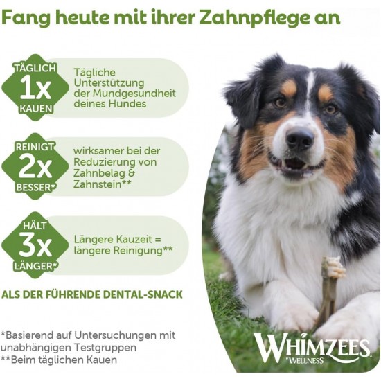 WHIMZEES By Wellness Mixed Variety Box Chew Sticks for Medium Dogs for Dental Care, Medium, Pack of 28, No Added Sugar, Grain-Free, Natural, Low Fat WHIMZEES By Wellness Mixed Variety Box Chew Sticks for Medium Dogs for Dental Care, Medium, Pack of 28, No Added Sugar, Grain-Free, Natural, Low Fat