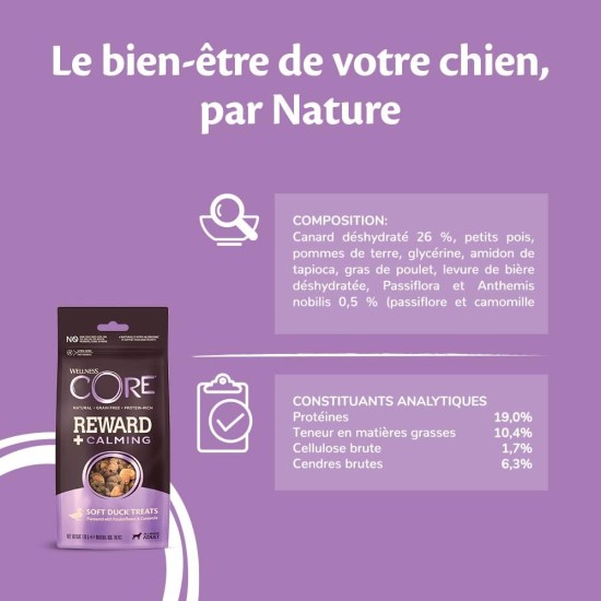 Wellness CORE Reward+ Pute, 170 g, sanfte Hundeleckerli zur Belohnung, ohne Zuckerzusatz, getreidefrei, mit hohem Fleischanteil, fördert die Mobilität deines Hundes Wellness CORE Reward+ Pute, 170 g, sanfte Hundeleckerli zur Belohnung, ohne Zuckerzusatz, getreidefrei, mit hohem Fleischanteil, fördert die Mobilität deines Hundes