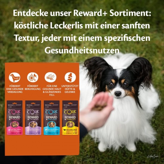 Wellness CORE Reward+ Turkey, 170 g, Gentle Dog Treats for Reward, No Added Sugar, Grain-Free, with High Meat Content, Promotes Your Dog's Mobility Wellness CORE Reward+ Turkey, 170 g, Gentle Dog Treats for Reward, No Added Sugar, Grain-Free, with High Meat Content, Promotes Your Dog's Mobility