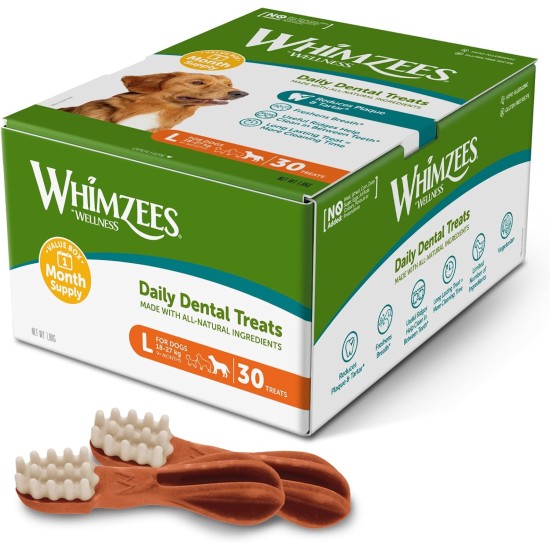 Whimzees Natural Cereal-Free Dental Treats for Dogs, Various Types and Sizes Whimzees Natural Cereal-Free Dental Treats for Dogs, Various Types and Sizes