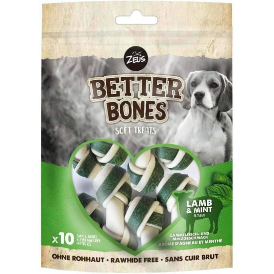 Zeus BetterBones Chew Bones for Dogs with Lamb and Mint Flavour, 7.5 cm, Pack of 10 Zeus BetterBones Chew Bones for Dogs with Lamb and Mint Flavour, 7.5 cm, Pack of 10
