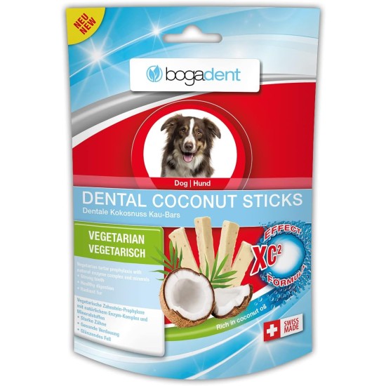 bogar, Bogadent Dental Coconut, Dental Sticks Dog, Dog Snacks with Coconut, Prevents Plaque and Tartar, Dental Care for Dogs, Strengthens the Coat, Dog Accessories, 50 g