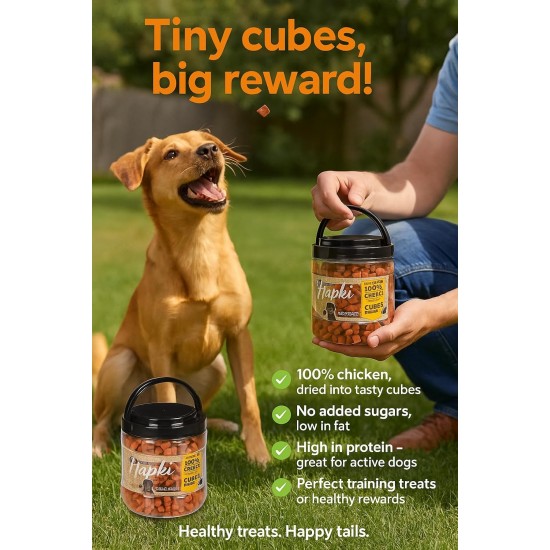 leckerli Dog - Dog Snack - with Chicken Cubes - 750 g - Sugar-Free, Protein Rich, Low Fat - Flamingo Hapki Dog Treats leckerli Dog - Dog Snack - with Chicken Cubes - 750 g - Sugar-Free, Protein Rich, Low Fat - Flamingo Hapki Dog Treats