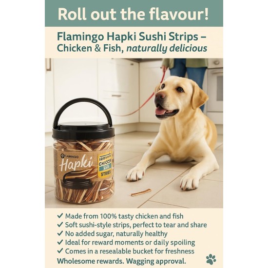 leckerli Dog - Dog Snack - with Chicken Cubes - 750 g - Sugar-Free, Protein Rich, Low Fat - Flamingo Hapki Dog Treats leckerli Dog - Dog Snack - with Chicken Cubes - 750 g - Sugar-Free, Protein Rich, Low Fat - Flamingo Hapki Dog Treats