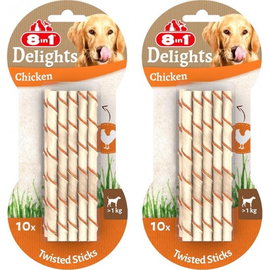 8in1 Delights Pro Dental Healthy Chew Bone Chew Sticks for Dogs for Dental Care Various Sizes: 8in1 Delights Pro Dental Healthy Chew Bone Chew Sticks for Dogs for Dental Care Various Sizes: