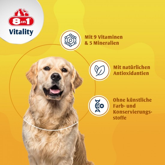 8in1 Multivitamin Tablets Adult - for Dietary Supplement in Adult Dogs, 1 Tin (70 Tablets) 8in1 Multivitamin Tablets Adult - for Dietary Supplement in Adult Dogs, 1 Tin (70 Tablets)