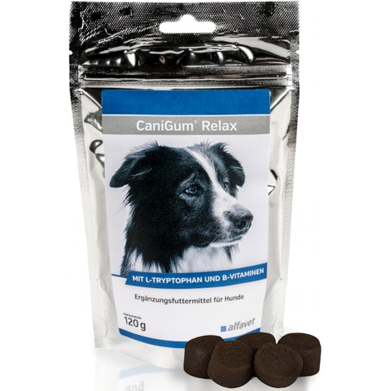 Alfavet Canigum Relax Dietary Supplement Food for Dogs, 120 g Alfavet Canigum Relax Dietary Supplement Food for Dogs, 120 g