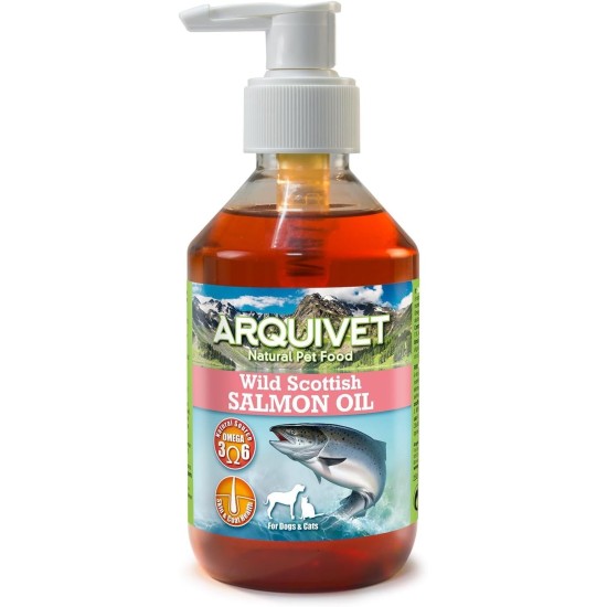 Arquivet Schottisches Lachsöl – für Hunde und Katzen – 250 ml (1 Stück) Arquivet Schottisches Lachsöl – für Hunde und Katzen – 250 ml (1 Stück)