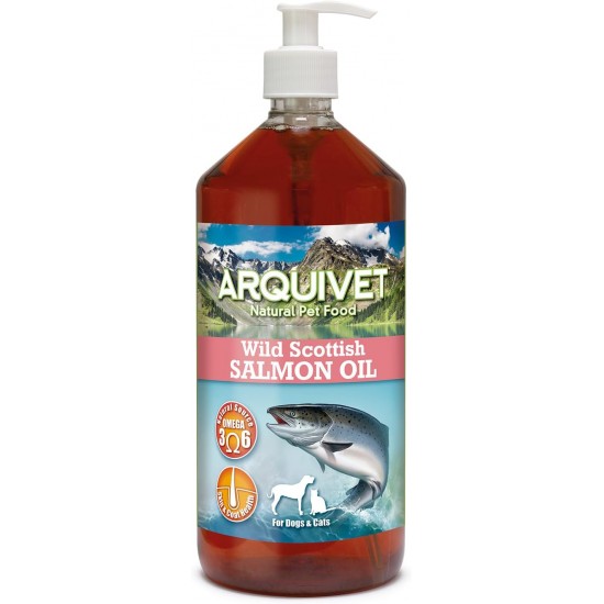 Arquivet Scottish Salmon Oil - 1 Litre - For Dogs & Cats Arquivet Scottish Salmon Oil - 1 Litre - For Dogs & Cats