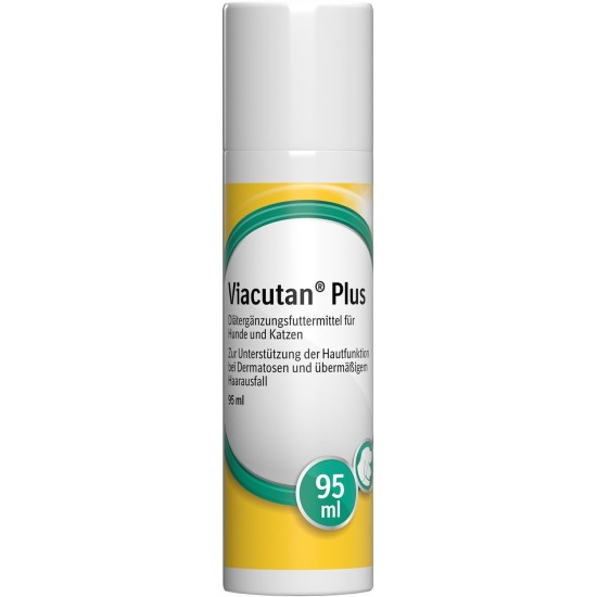 Boehringer Ingelheim Viacutan Plus Doser | 95 ml | Dietary Supplement Food for Dogs and Cats | To Support Skin Function in Dermatosis and Excessive Hair Loss Boehringer Ingelheim Viacutan Plus Doser | 95 ml | Dietary Supplement Food for Dogs and Cats | To Support Skin Function in Dermatosis and Excessive Hair Loss
