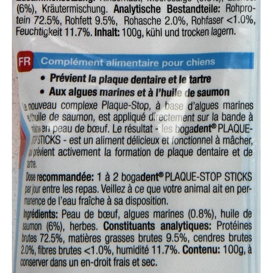 Bogar AG Bogadent Plaque-Stop Sticks for Dogs, 100 g Bogar AG Bogadent Plaque-Stop Sticks for Dogs, 100 g