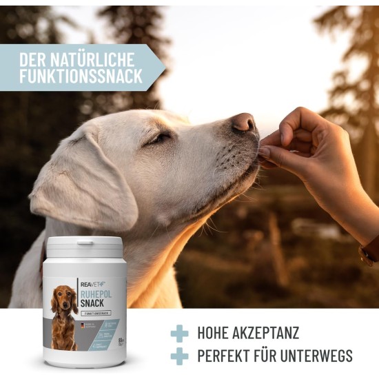 Calming Agent for Dogs as Snacks with Valerian & St. John's Wort, for Anxiety, New Year's Eve, Stress, Car Ride & Travel - For Natural Calming & Relaxation I Grain-Free Dog Treats Calming Agent for Dogs as Snacks with Valerian & St. John's Wort, for Anxiety, New Year's Eve, Stress, Car Ride & Travel - For Natural Calming & Relaxation I Grain-Free Dog Treats