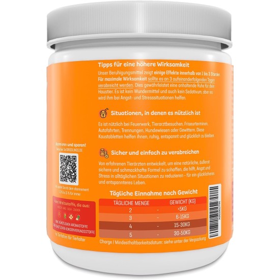 Calming Agent for Dogs with 120 Chewable Tablets Natural Calming and Relaxation for Firecrackers, Anxiety, Travel Stress or Fireworks Calming Agent for Dogs with 120 Chewable Tablets Natural Calming and Relaxation for Firecrackers, Anxiety, Travel Stress or Fireworks