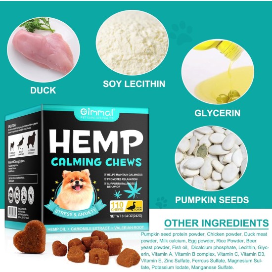 Calming Chew for Dogs (Salmon Aroma Pack of 110), Soothing Chews for Pets, ti Stress Snack for Your Dog, Promotes Relaxation, Reduce Stress, with Natural Ingredients Calming Chew for Dogs (Salmon Aroma Pack of 110), Soothing Chews for Pets, ti Stress Snack for Your Dog, Promotes Relaxation, Reduce Stress, with Natural Ingredients